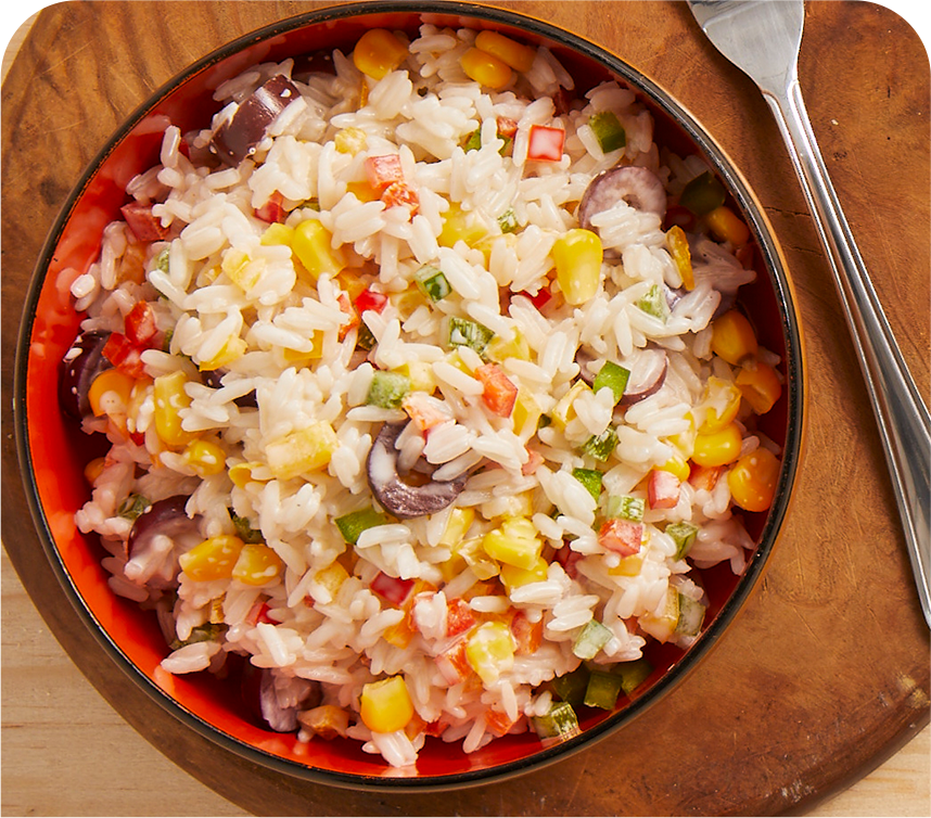 Rainbow Rice Salad